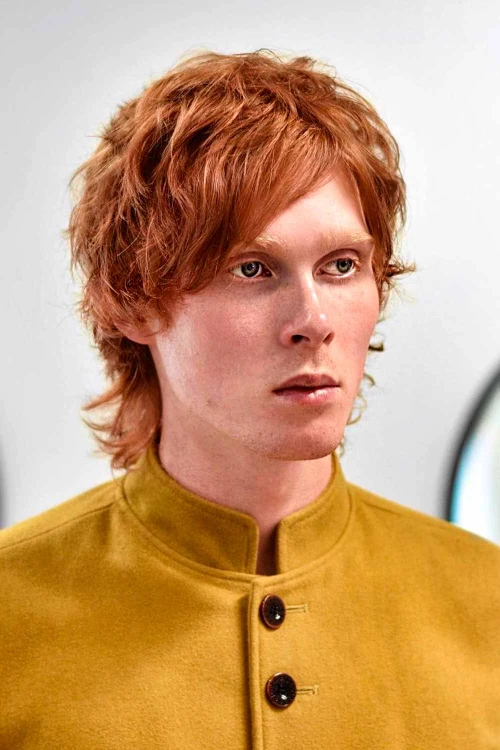 Небрежная стрижка маллет