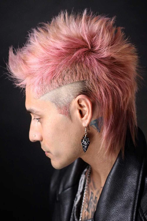 Тонкий цветной маллет