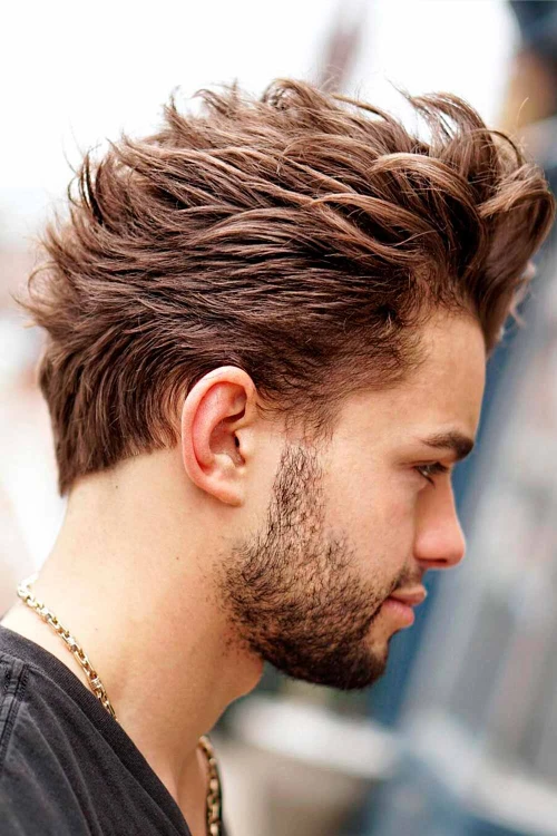 Мужские стрижки средней длины с укладкой