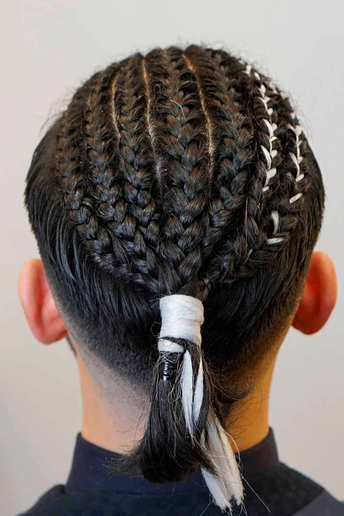 Мужские косы с подрезом