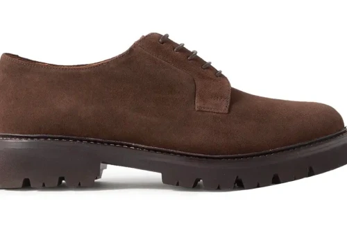 Коричневые туфли дерби