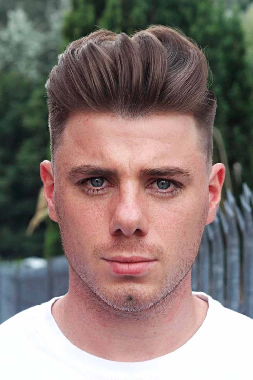 Верх с андеркатом и окантовкой средним фейдом