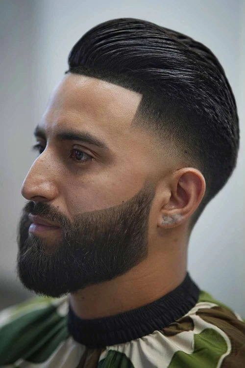 Начес с фейдом